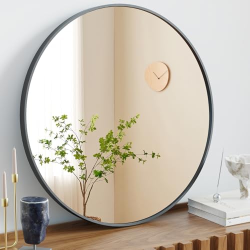 Sweetcrispy Round Bathroom Wall Mirror, Vanity Mirror, 20 Inch by Sweetcrispy