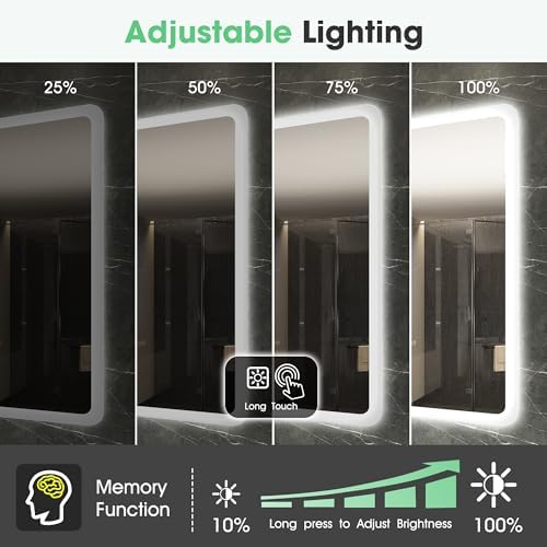 S'bagno 40"x28" LED Bathroom Mirror - Image 4
