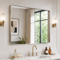 36"x30" Bathroom Vanity Mirror for Wall Aluminum Framed Farmhouse Rectangle by Kosmonia