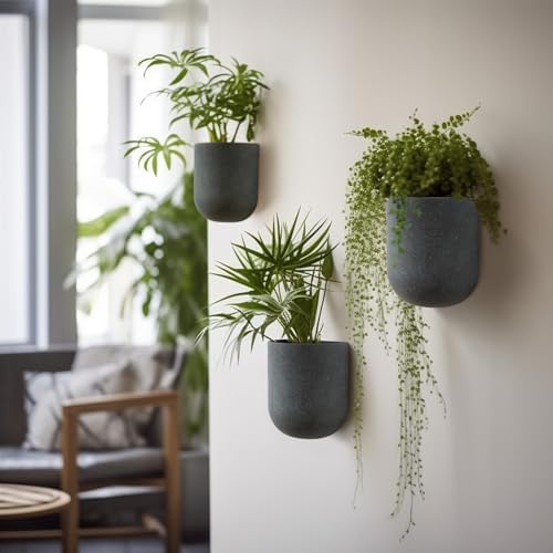 LA JOLIE MUSE Wall Planters for Indoor Plants, Hanging Flower Pots, 2 Pack - Image 2