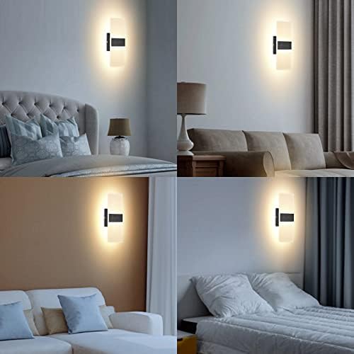 TRLIFE Dimmable LED Wall Sconces, Modern Wall Sconces Set of 2 Wall Mounted - Image 5