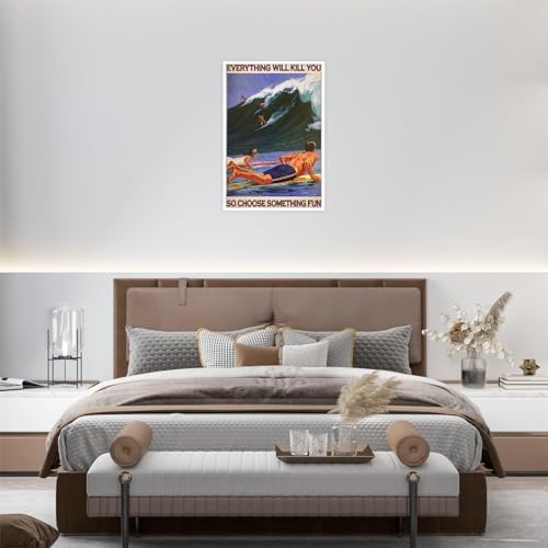 Enveable Retro Hawaii Surfing Fun Poster Summer Tropical Beach Hawaiian Island - Image 6