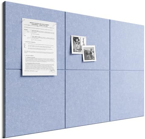 Bumusty 36"x 24" Large Felt Bulletin Board Tiles by BUMUSTY