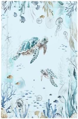 Light Switch Cover Plate Teal Blue Ocean Sea Turtle Seabed Plants 1 Gang No by Lightswitchcovers