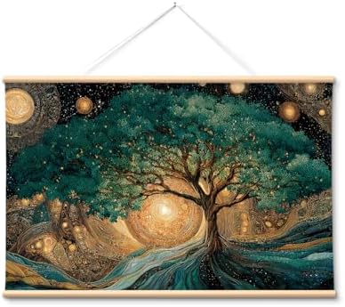 VIYYIEA Extra Large Canvas Wall Art, Tree of Life Abstract Wall Hanging by VIYYIEAART