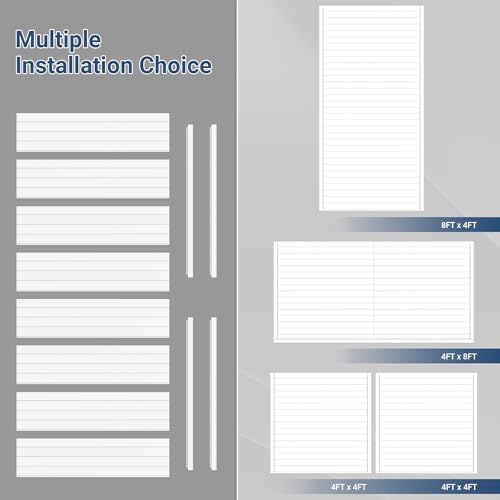 Neoaider Slatwall Panel 8 FT x 4 FT, Interlocking Slat Wall Paneling - Image 4
