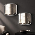 2 Pack Rounded Square Wall Mirror, Aesthetic Curved Edge Vanity Mirror by OPULINEA