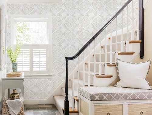 Boho Wallpaper Neutral Peel and Stick Wallpaper 78.7"x17.3" Geometric Wall - Image 6