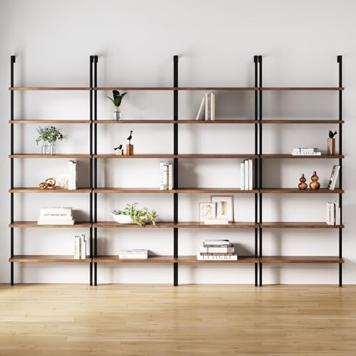 Nathan James Theo 6-Shelf Tall Bookcase, Wall Mount Bookshelf by Unknown