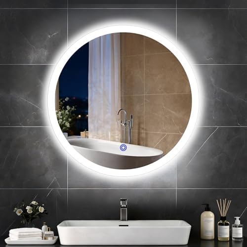 20“ x 20” LED Bathroom Smart Mirror, Round Mirror by Aurogskytractorattachments