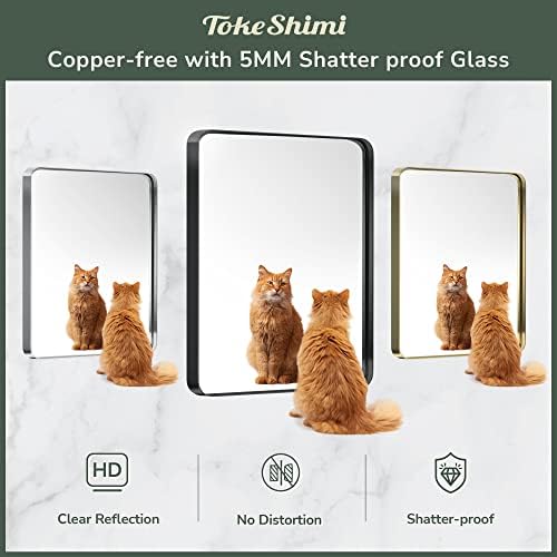TokeShimi 48 x 24 Inch Bathroom Mirror White Vanity Wall Mirror - Image 5
