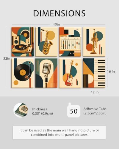 VIYYIEA Acoustic Art Panels, Sound Absorbing Music Poster Panel - Image 5