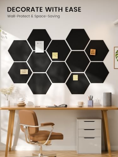 Fluxynara Extra Large 12-Pack Felt Bulletin Board Tiles - Image 4