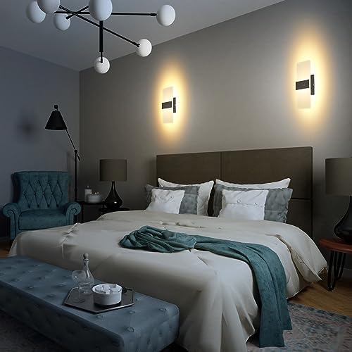 TRLIFE Dimmable LED Wall Sconces, Modern Wall Sconces Set of 2 Wall Mounted - Image 7
