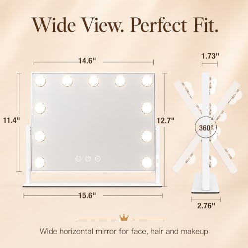 ROLOVE 16 x13 in Hollywood Makeup Mirror - Image 3