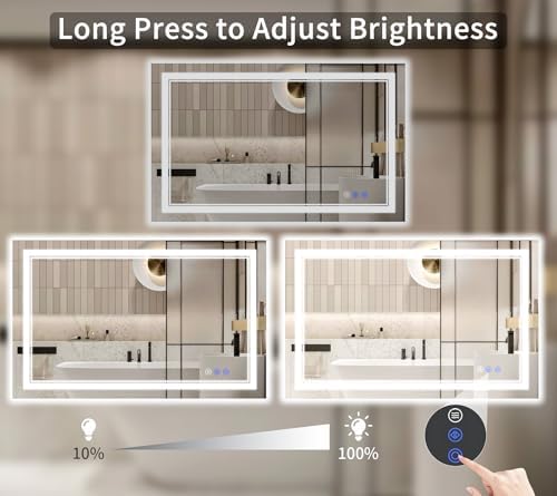 36"x50" LED Bathroom Mirror - Image 4