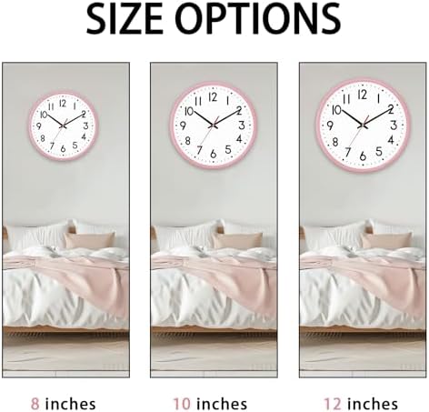 HZDHCLH Wall Clock Silent Wall Clocks Battery Operated 12 Inch Modern Non - Image 3