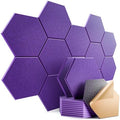 12 Pack Self-Adhesive Acoustic Panels 12" X 10" X 0.4" by Dailycooper