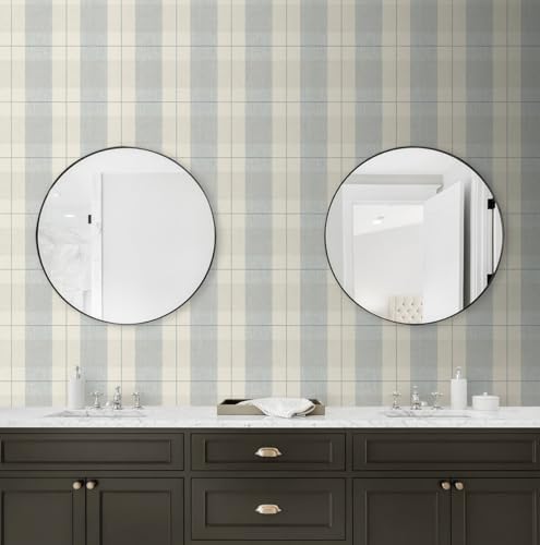 NextWall Lenox Hill Plaid Peel and Stick Wallpaper - Image 3