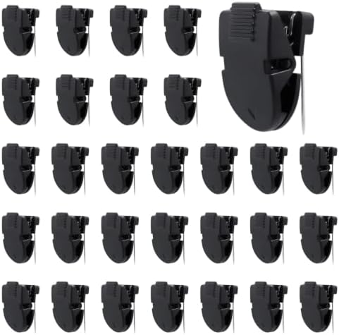 MXCOIRTP 30pcs Cubicle Clips for Walls, Push Pin Clips for Bulletin Board by Home