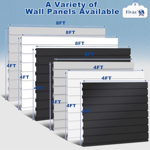 PVC Slatwall Panels, 4 ft x 8 ft Garage Wall Storage Systems - Image 6