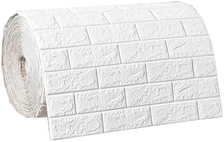 Waterproof Wall Panels 27.5" x 196.8" Faux Brick Wallpaper Peel and Stick Art by homeemoh
