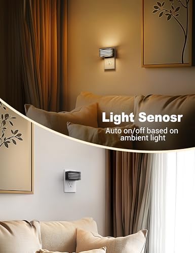JandCase LED Night Light, Night Lights Plug into Wall Dusk to Dawn - Image 3
