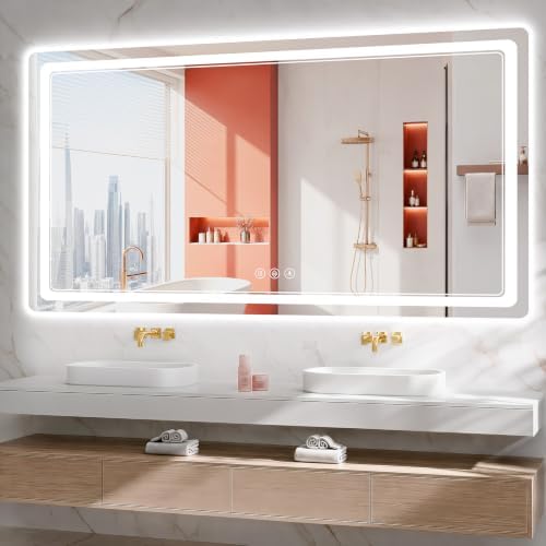BEAUTYPEAK 30"x60" LED Bathroom Mirror by BEAUTYPEAK