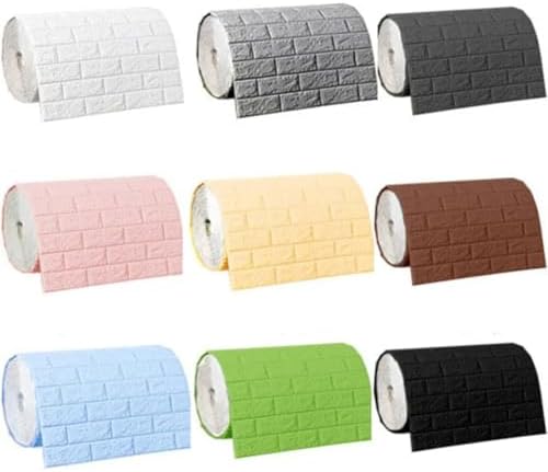 Waterproof Wall Panels 27.5" x 39.3" Faux Brick Wallpaper Peel and Stick Art - Image 7