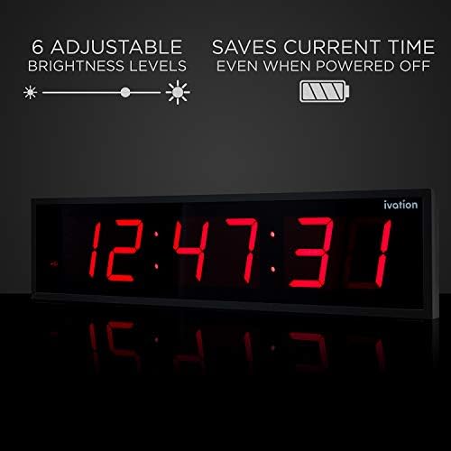 Ivation Oversized Digital Wall Clock - Image 5