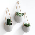 Kazai. Wall Planters -Ellie- | Hanging Ceramic Plant Pots 3 Pieces | Wall by KAZAI
