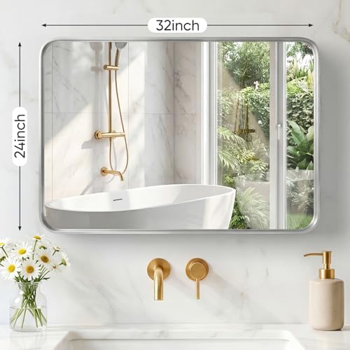 Sweetcrispy Bathroom Mirror 32x24 Inch, Vanity Mirror - Image 2