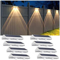 Solar Fence Lights Outdoor by LIANGLOME