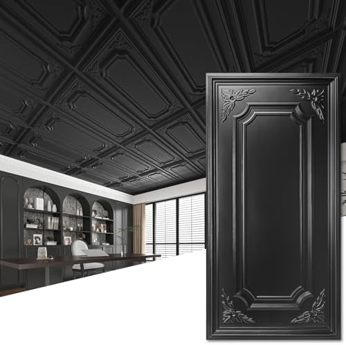 Art3dwallpanels Drop Ceiling Tiles, 2x4 Ft, 12 Pack, 24x48 Inch by Art3dwallpanels