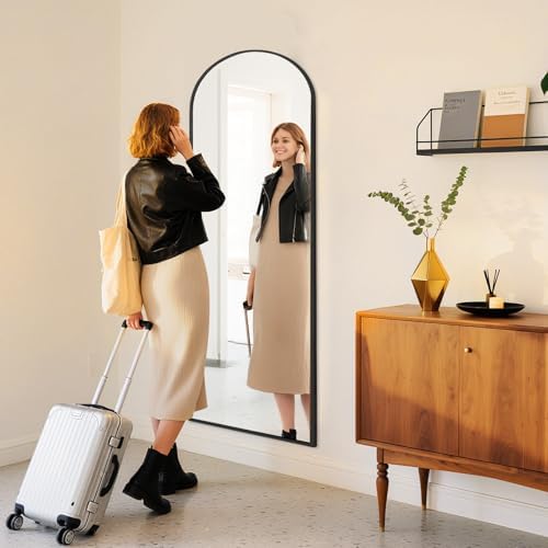 DUMOS Arched Mirror Full Length Floor, 59x16 Inch Full Body Standing Mirror - Image 6