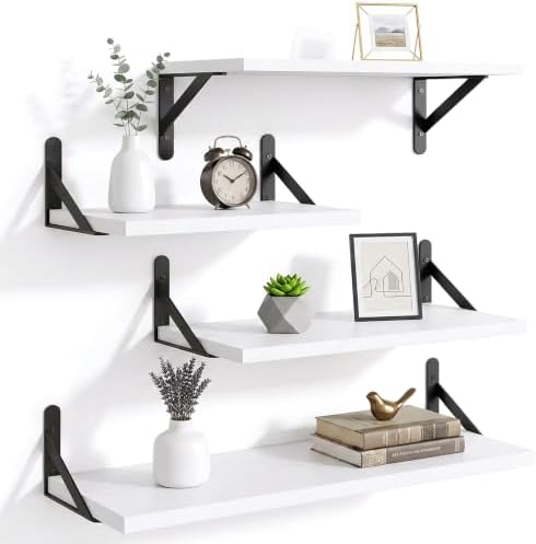 YGEOMER 4 Different Sizes Floating Shelves by YGEOMER