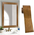 DESOMINOR 27FT Black Border Peel &Stick Black Wood Grain Wallpaper Border by DESOMINOR