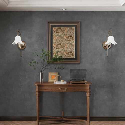 3yecao Big Roll Wide Thick Grey Peel and Stick Concrete Cement Wallpaper - Image 5