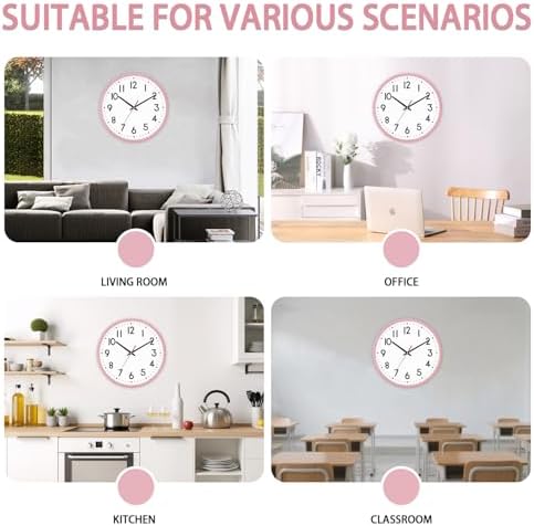 HZDHCLH Wall Clock Silent Wall Clocks Battery Operated 12 Inch Modern Non - Image 4