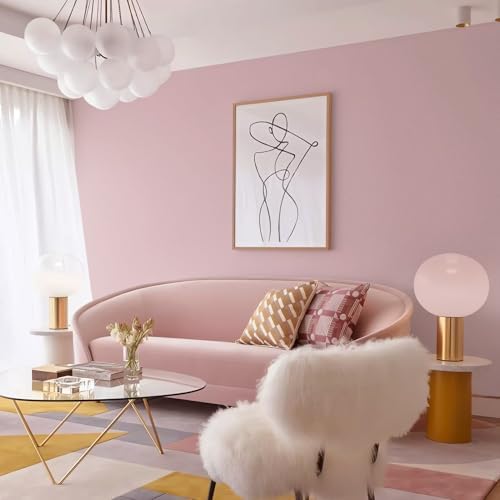 Ismoon Pink Wallpaper Peel and Stick Pink Contact Paper 17.7''×118''Removable - Image 2
