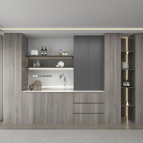 Light Wood Contact Paper for Cabinets Wood Grain Vinyl Wrap Grey Wood Wallpaper - Image 6