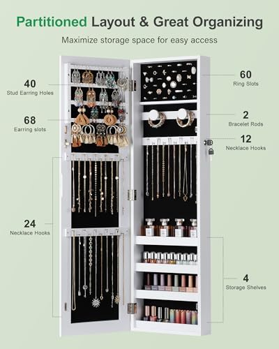 Nicetree Hanging Jewelry Cabinet, Jewelry Organizers and Storage - Image 3
