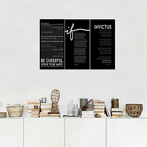 3 Piece Inspirational Wall Art, Quotes Motivational Canvas Prints - Image 4