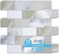 Art3d 10-Pack Subway Peel and Stick Backsplash, 12 x 12 Inch by Art3d