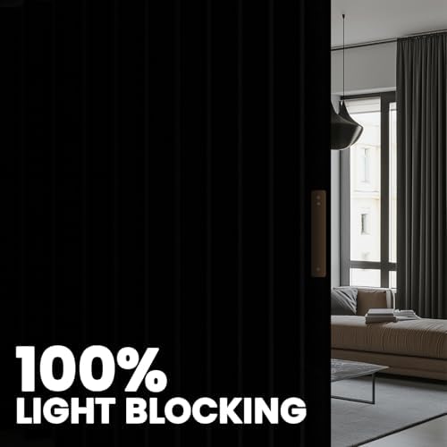 Room Divider Curtain Sets with Flexible Ceiling Track, Privacy Soundproof - Image 3