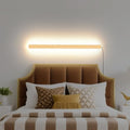 KELUOLY Modern Plug in Wall Lights, 31.4 inch Frosted Gold LED Long Wall Sconce by KELUOLY