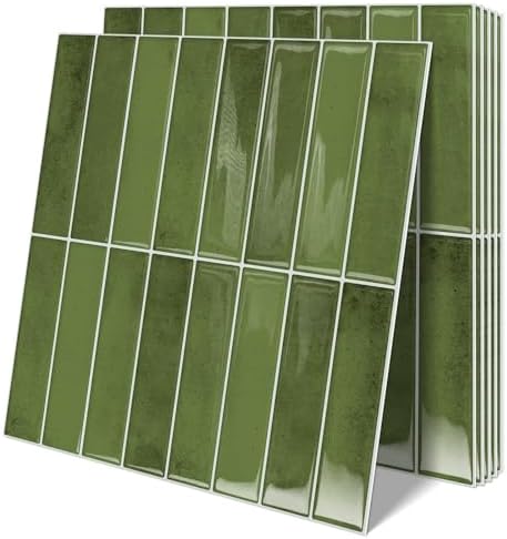 10 Sheets Upgraded Thicker Design Subway Tile Peel and Stick Backsplash by MOONFUN
