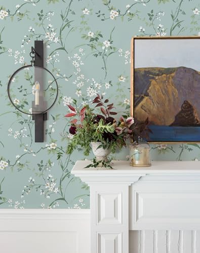 Peel and Stick Wallpaper Farmhouse Wild Floral Peel and Stick Wall Paper French - Image 3