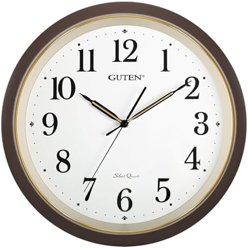 Caysie 16 Inch Large Silent Non Ticking Wall Clock, Quartz Battery Operated by Caysie