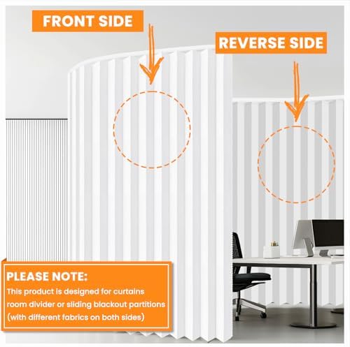 Room Divider Curtain Sets with Flexible Ceiling Track, Privacy Soundproof - Image 2